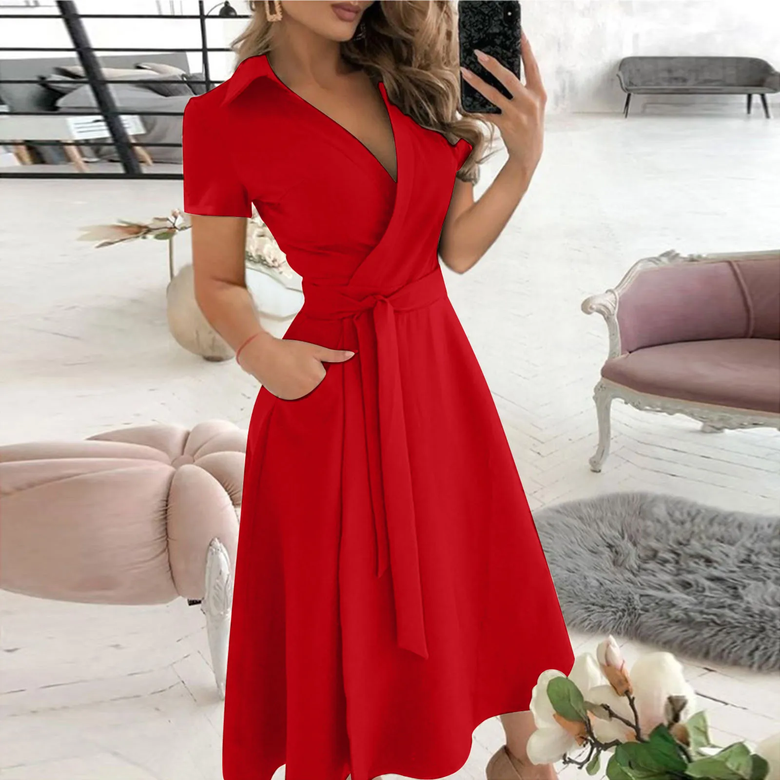 Spring  Summer Fashion Office  - đánh giá và giá Women'S Red Formal Wear