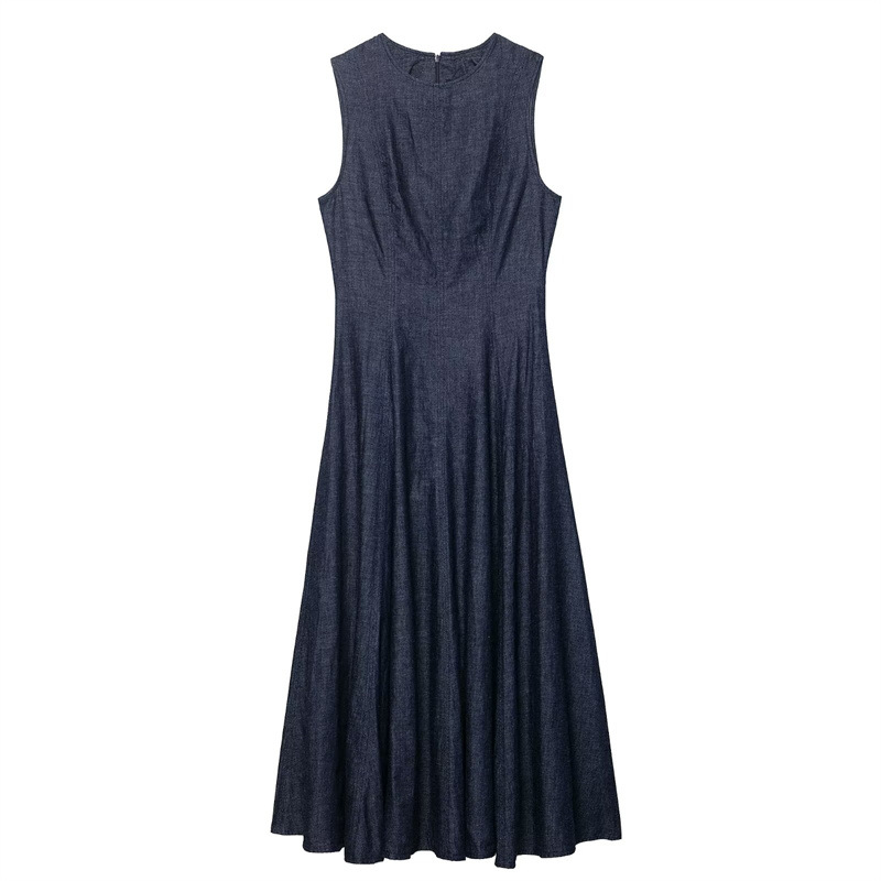 New slim fit fashion retro den - đánh giá và giá Midi Dress