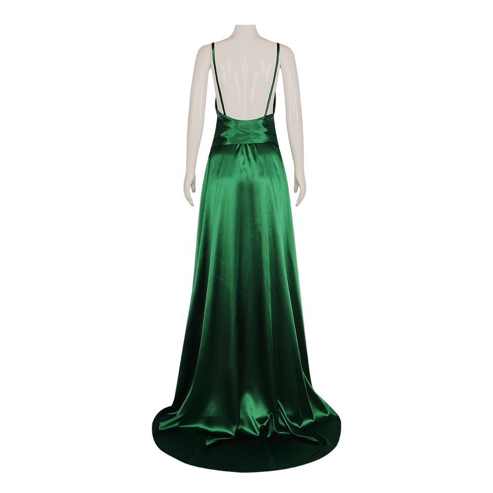 Emerald Satin Camisole Dress - - đánh giá và giá Evening Gown