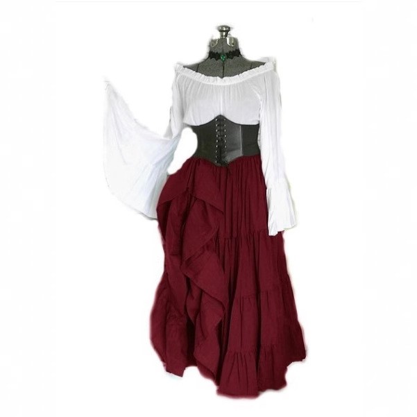 High Waist Long Sleeve Dress C - đánh giá và giá Midi Dress