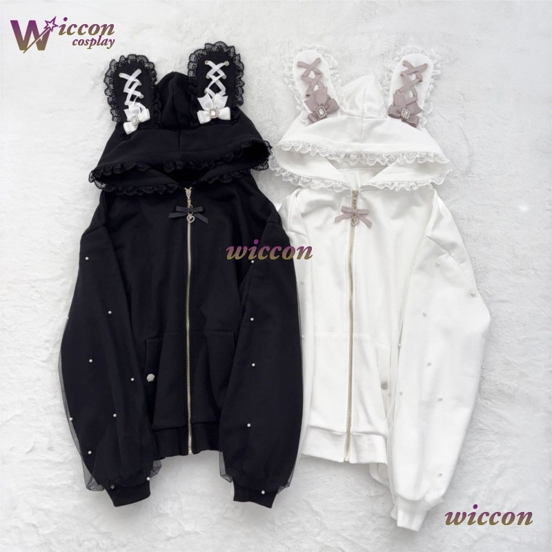 Rabbit's Ears Bow Hoodies Eleg - đánh giá và giá Formal Skirt