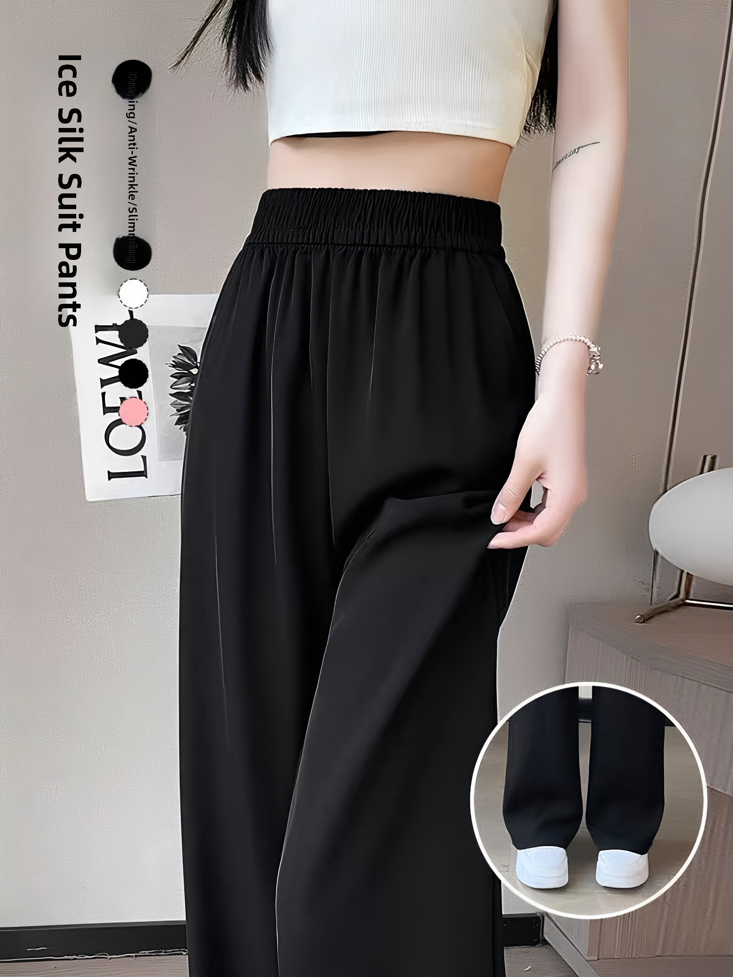 Black Tailored Pants Women's S - đánh giá và giá Tailored Trouser Wide